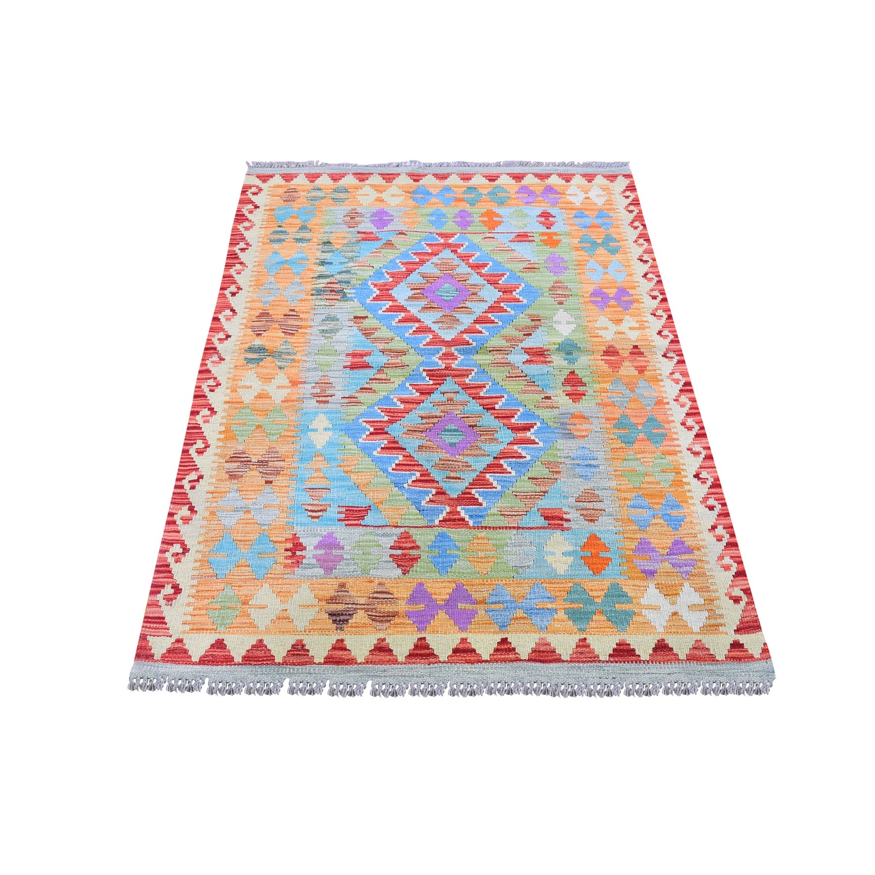 Traditional Wool Hand-Woven Area Rug 3'1